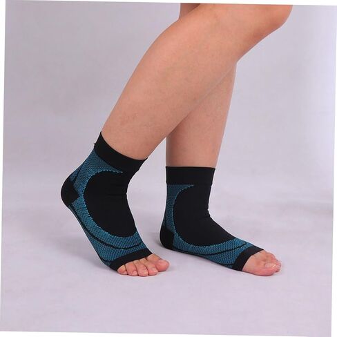 Vaguelly 2 Pairs Compression Foot Fascia Socks for Pain Relief Elastic Ankle Support Sleeves for Plantar Fasciitis Sports Recovery in Saudi Arabia