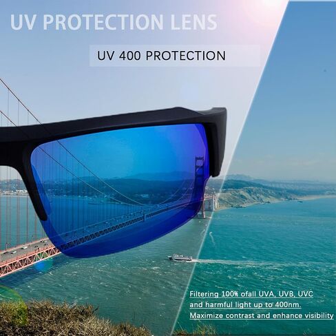 Sports Sunglasses for Cycling and Running - Retro Square Design, Lightweight for Women Men in Saudi Arabia