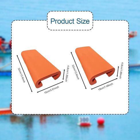 Dragon Boat Seat Cushion Dragon Boat Seat Pad,Shockproof,Non Slip,Flotation Cushion Protector for Water Rowing Machines Race, L in Saudi Arabia