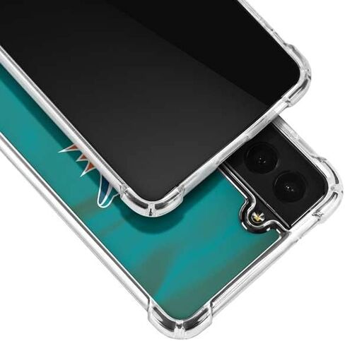 Skinit Clear Phone Case Compatible with Galaxy S22 - Officially Licensed NFL Miami Dolphins Design in Saudi Arabia