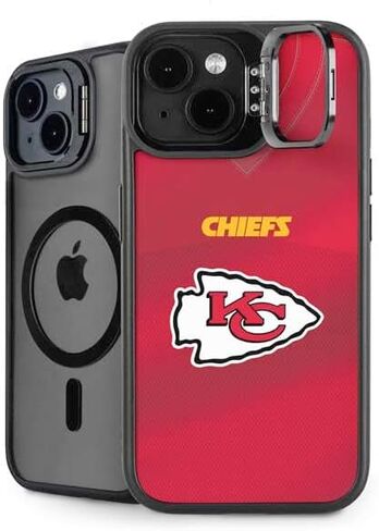 حافظة هاتف Skinit Kickstand متوافقة مع iPhone 13 - تصميم جيرسي لفريق NFL Kansas City Chiefs مرخص رسميًا in Saudi Arabia