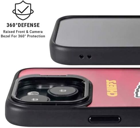 حافظة هاتف Skinit Kickstand متوافقة مع iPhone 13 - تصميم جيرسي لفريق NFL Kansas City Chiefs مرخص رسميًا in Saudi Arabia