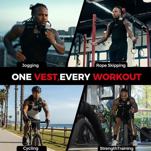 MIKOLO Weighted Vest, 8lb/12lb/16lb Weight Vest for Women & Men, Weight Vest with Reflective Stripe for Walking, Running, Strength Training & Workout(8lb) in Saudi Arabia
