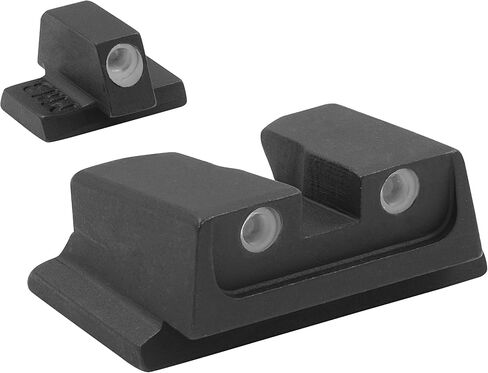MEPRO Tru-Dot R4E tritium Night Sights with Five Sight Alignment Elements Compatible with Glock Glow on Sight self Illuminated Meprolight Fixed Metal Sight in Kuwait