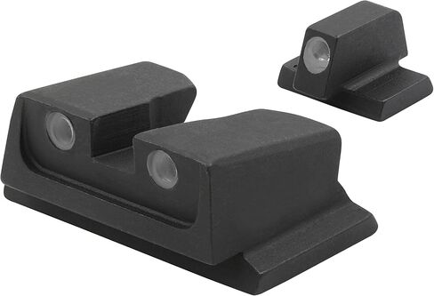 MEPRO Tru-Dot R4E tritium Night Sights with Five Sight Alignment Elements Compatible with Glock Glow on Sight self Illuminated Meprolight Fixed Metal Sight in Kuwait
