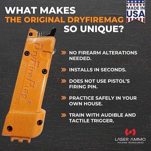 DRYFIREMAG + مجموعة تدريب SureStrike - Smart Dryfiremag مع ليزر تدريب Surestrike 9 مم (الفئة 1، الحد الأقصى للإخراج 3.5 ميجاوات) (اختر من بين اللون الأحمر أو غير المرئي) in Saudi Arabia