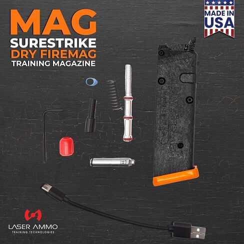 DRYFIREMAG + مجموعة تدريب SureStrike - Smart Dryfiremag مع ليزر تدريب Surestrike 9 مم (الفئة 1، الحد الأقصى للإخراج 3.5 ميجاوات) (اختر من بين اللون الأحمر أو غير المرئي) in Kuwait