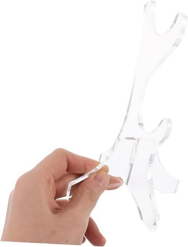 Acrylic Double-layer Flute Holder Stand Transparent Desktop Flute Organizer Rack Vertical Space-saving Display for Clarinet Woodwind Instrument Collection in Saudi Arabia