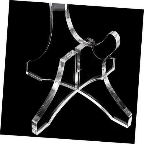 Acrylic Double-layer Flute Holder Stand Transparent Desktop Flute Organizer Rack Vertical Space-saving Display for Clarinet Woodwind Instrument Collection in Saudi Arabia