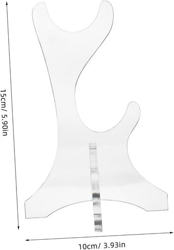 حامل عرض فلوت أكريليك مزدوج الطبقة، حامل سطح مكتب عمودي لمسجل السوبرانو، أدوات النفخ الخشبية الهندية، منظم موفر للمساحة مع توافق واسع وسهل in Kuwait