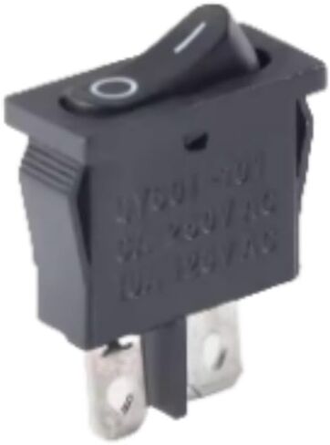 (10pcs) Boat Switch KCD1-110 2-pin 2-Speed Power Rocker Boat Switch 250/125V 10/6A Power Push Button Switch (Black) in Saudi Arabia