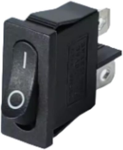 (10pcs) Boat Switch KCD1-110 2-pin 2-Speed Power Rocker Boat Switch 250/125V 10/6A Power Push Button Switch (Black) in Saudi Arabia