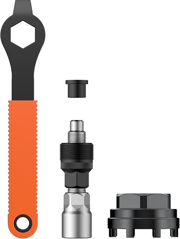 Pawfly Bicycle Crank Puller, Bike Crank Removal Tool, Bottom Bracket Tool with 8-Tooth Socket, Wrench & Top Cap, Bike Repair Kit for Square Taper Shimano & ISIS Splined Crank Arm in Saudi Arabia