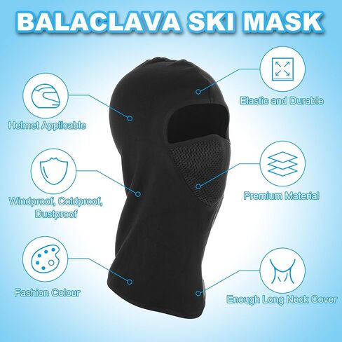 PATIKIL Ski Mask, Balaclava Face Mask Full Head Mask Cover Windproof for Women Men Outdoor Sports in Saudi Arabia