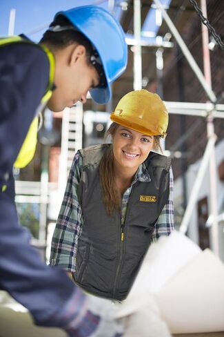 DEWALT DCHVL10C1-L سترة نسائية مبطنة دافئة، رمادي، كبير in Saudi Arabia