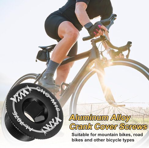 HARFINGTON Crank Cover Screw Set Aluminum Alloy Bicycle Crank Fixing Bolt Bike Crankset Arm Bolt Chainwheel Screws for Mountain Bike in Saudi Arabia