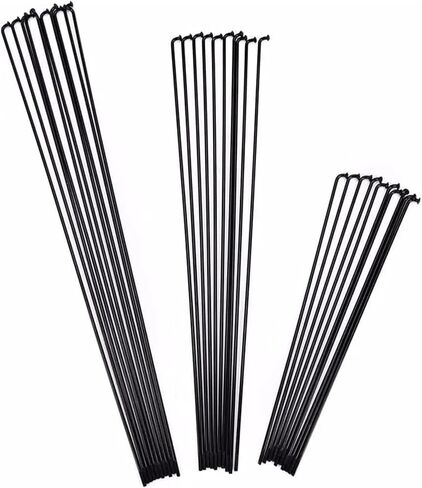36pcs Fit for Bicycle Spokes & Nipples Stainless Steel Electric Bike 13G 13K Diameter 2.2mm Length 100-300mm J Bend Cycle Black in Saudi Arabia