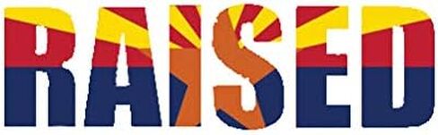 Arizona Raised State Flag Sticker Premium Vinyl Native Pride AZ Truck Car Decal Vinyl Bumper Sticker Sticks to Any Surface 5" Y in Saudi Arabia