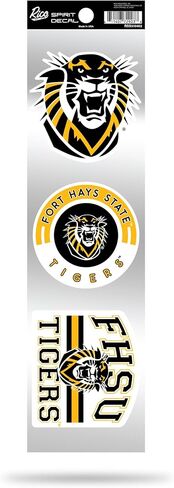 Rico Industries NCAA Fort Hays State Tigers Retro Decal Set in Saudi Arabia