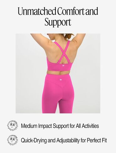 Organic Basics Womens Active Recycled Nylon Cross Back Sports Bra in Saudi Arabia