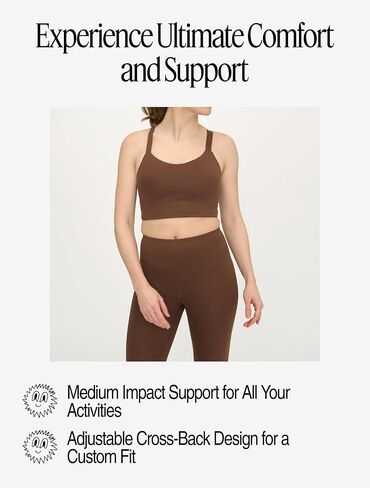 Organic Basics Womens Active Recycled Nylon Cross Back Sports Bra in Saudi Arabia