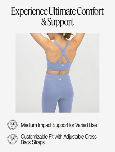 Organic Basics Womens Active Recycled Nylon Cross Back Sports Bra in Saudi Arabia