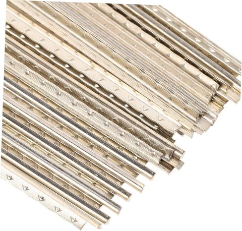 19Pcs White Copper Guitar Fret Wire Classical Guitar Parts for Acoustic Electric Guitars Easy Installation Durable Luthier Tools Compact Storage in Saudi Arabia