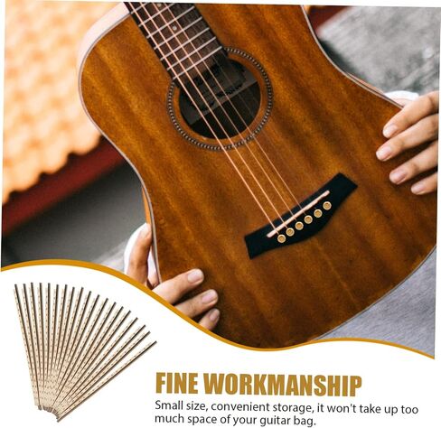 19Pcs White Copper Guitar Fret Wire Classical Guitar Parts for Acoustic Electric Guitars Easy Installation Durable Luthier Tools Compact Storage in Saudi Arabia