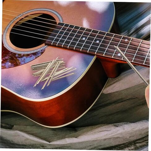 19Pcs White Copper Guitar Fret Wire Classical Guitar Parts for Acoustic Electric Guitars Easy Installation Durable Luthier Tools Compact Storage in Saudi Arabia