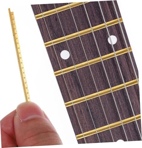 BESTonZON 19Pcs Classical Guitar Fret Wire Durable Frets for Electric and Folk Guitars Standard Guitar Supplies for Replacement and Upgrade in Saudi Arabia