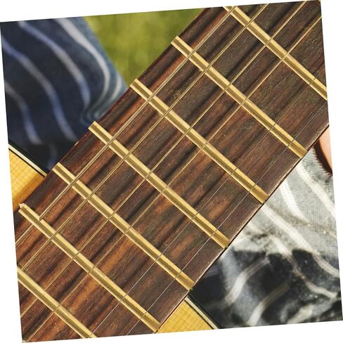 BESTonZON 19Pcs Classical Guitar Fret Wire Durable Frets for Electric and Folk Guitars Standard Guitar Supplies for Replacement and Upgrade in Saudi Arabia