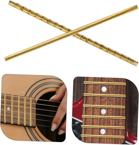 BESTonZON 19Pcs Classical Guitar Fret Wire Durable Frets for Electric and Folk Guitars Standard Guitar Supplies for Replacement and Upgrade in Saudi Arabia