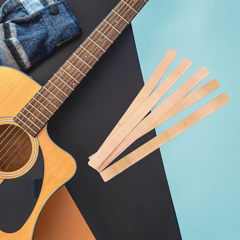 5Pcs Guitar Strip Wooden Guitar Binding Acoustic Guitar Loop DIY Purfling Strip Edge Trim Inlay Decorative Guitar Accessories Guitar Reinforcement for Luthier in Saudi Arabia