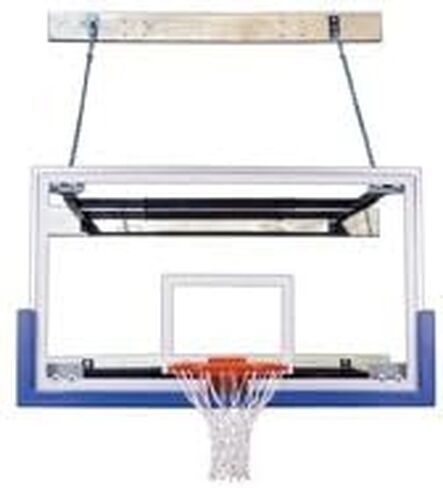 First Team SupermMount46 Triumph Steel-Glass Wall Mounted Basketball System44; Black in Saudi Arabia