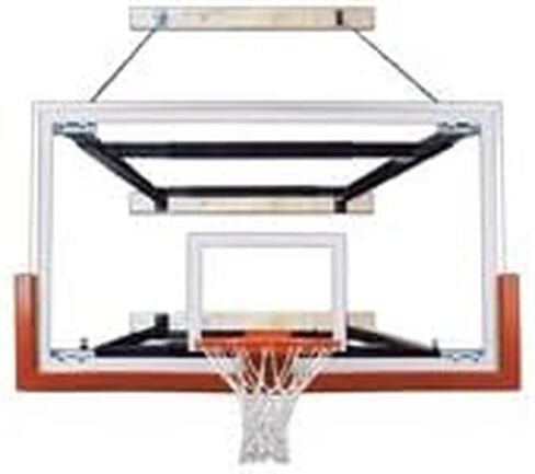 First Team SuperMount80 Victory Steel-Glass Wall Mounted Basketball System44; Sienna Orange in Saudi Arabia