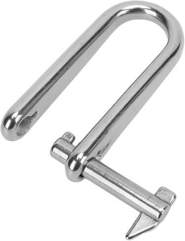 2pcs Long D Shackle,316 Stainless Steel Screw Pin D Ring Shackles,Heavy Duty 8mm D Ring Shackles Sailing Long D Shackle for Boats RVs Trailer in Saudi Arabia