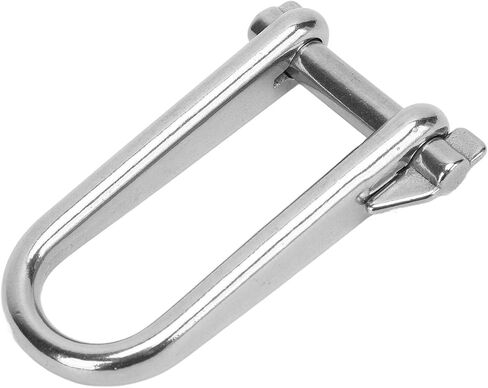 2pcs Long D Shackle,316 Stainless Steel Screw Pin D Ring Shackles,Heavy Duty 8mm D Ring Shackles Sailing Long D Shackle for Boats RVs Trailer in Saudi Arabia