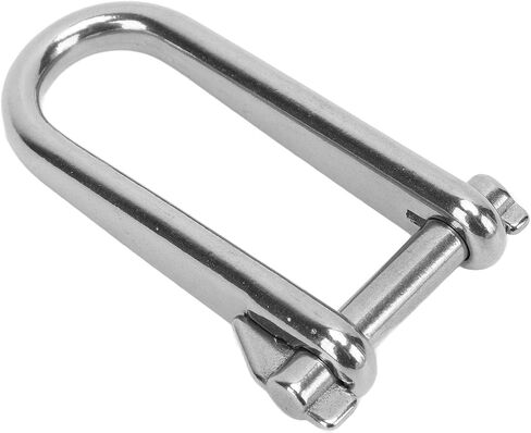 2pcs Long D Shackle,316 Stainless Steel Screw Pin D Ring Shackles,Heavy Duty 8mm D Ring Shackles Sailing Long D Shackle for Boats RVs Trailer in Saudi Arabia