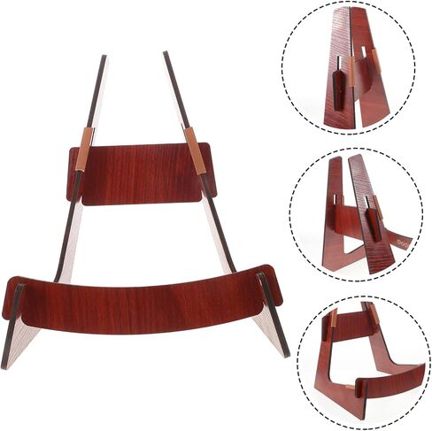 BESPORTBLE Solid Wood Frame Guitar Stand Holder for Acoustic Electric Bass Mandolin Violin Ukulele Floor Display Rack Deformation Resistant Multi Instrument Support with Stylish Minimalist in Saudi Arabia