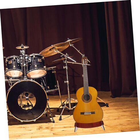 Wooden Guitar Stand Solid Wood Frame Holder for Guitars Bass Violin Ukulele Banjo Multi Instrument Display Floor Stand in Saudi Arabia