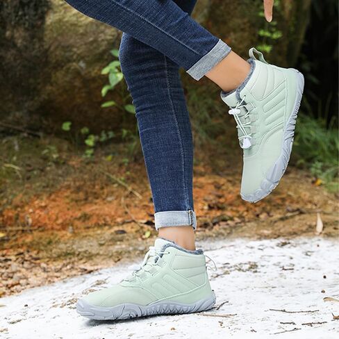 Hike Winter Footwear Barefoot Womens, Non-Slip Waterproof Thick Sole Warm Barefoot Wide Toe Shoes for Women Men in Saudi Arabia