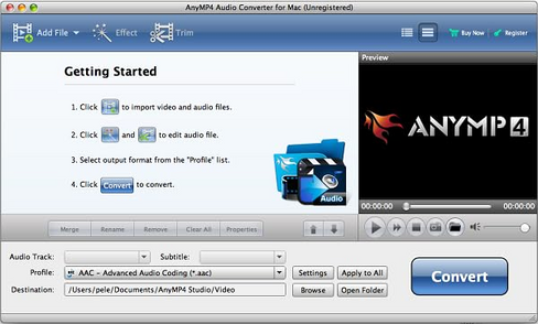 AnyMP4 Audio Converter for Mac, Lifetime License – convert videos/audios to popular audio format on Mac [Download] in Saudi Arabia