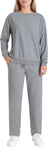 Women's Petite Sweatsuits Cotton Jogging Suits 2 Piece Set Sweatshirts and Sweatpants in Saudi Arabia