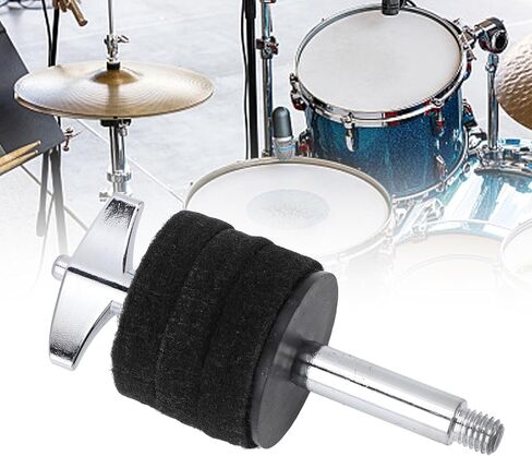 حامل ذراع مكدس الصنج من Walfront مصنوع من سبائك الألومنيوم، ملحقات طبلة الصنج المائي لقارعي الطبول وعازفي الإيقاع (فضي) in Kuwait