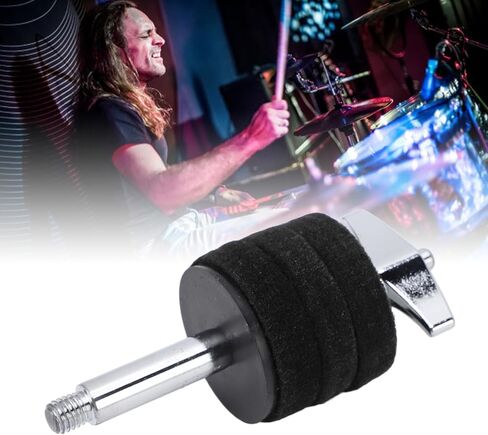 حامل ذراع مكدس الصنج من Walfront مصنوع من سبائك الألومنيوم، ملحقات طبلة الصنج المائي لقارعي الطبول وعازفي الإيقاع (فضي) in Kuwait