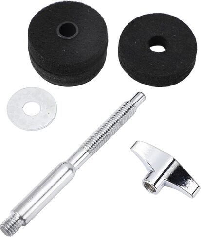 حامل ذراع مكدس الصنج من Walfront مصنوع من سبائك الألومنيوم، ملحقات طبلة الصنج المائي لقارعي الطبول وعازفي الإيقاع (فضي) in Kuwait