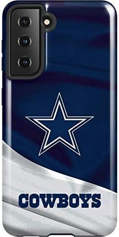 Skinit Pro Phone Case Compatible with Galaxy S21 5G - Officially Licensed NFL Dallas Cowboys Distressed Design in Saudi Arabia