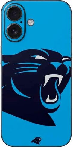 Skinit Decal Phone Skin Compatible with iPhone 17 - Officially Licensed NFL Carolina Panthers Design in Saudi Arabia