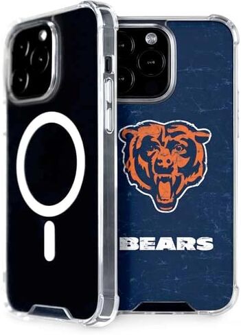 Skinit Phone Case Compatible with MagSafe iPhone 15 Pro Max - Officially Licensed NFL Chicago Bears - Alternate Distressed Design in Saudi Arabia