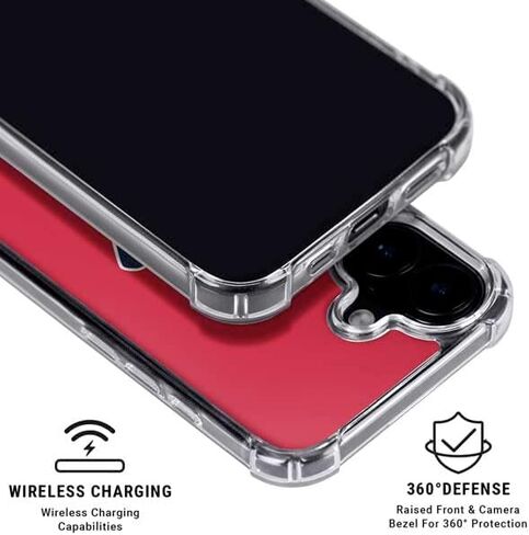 Skinit Clear Phone Case Compatible with iPhone 16 - Officially Licensed University of Mississippi Ole Miss Rebels Design in Saudi Arabia